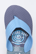 Blue Surf Printed Summer Flip Flops (4)