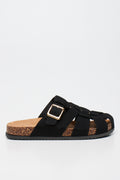 Black Fisherman Mule Sandals (1)