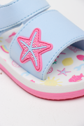 Blue Starfish Print Sandals (2)