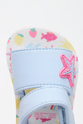 Blue Starfish Print Sandals (4)