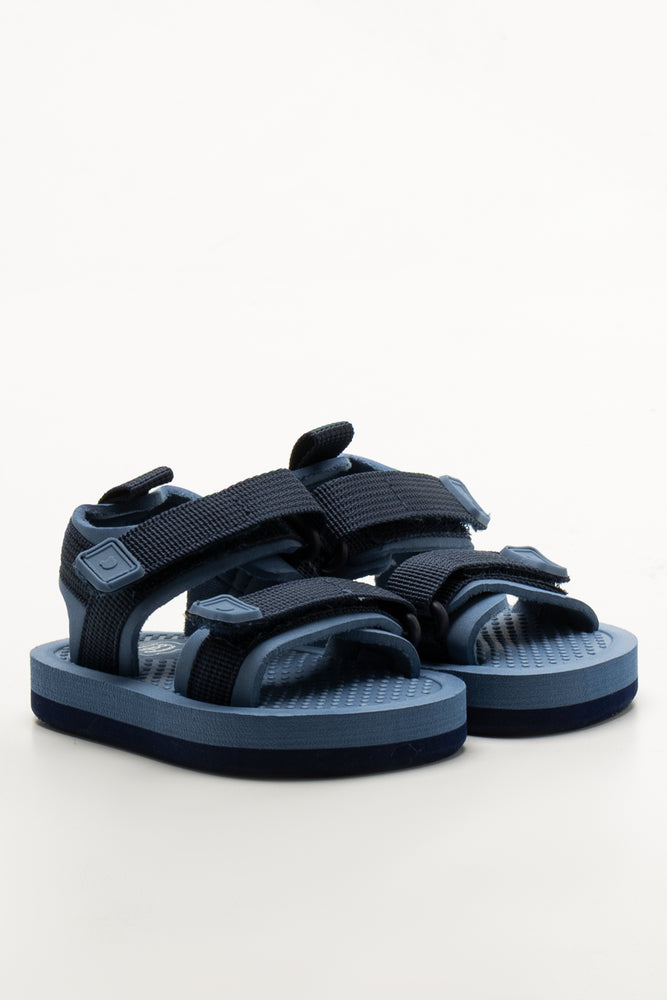 Blue Double Strap Sandals