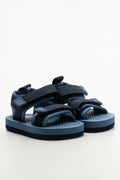 Blue Double Strap Sandals