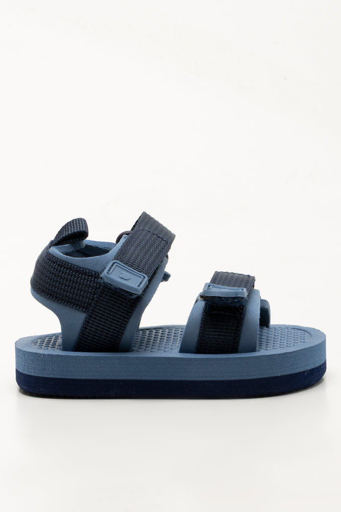 Blue Double Strap Sandals (1)