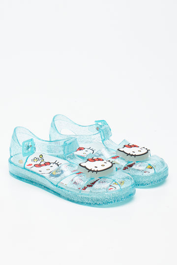 Blue Hello Kitty Light Up Jelly Sandals