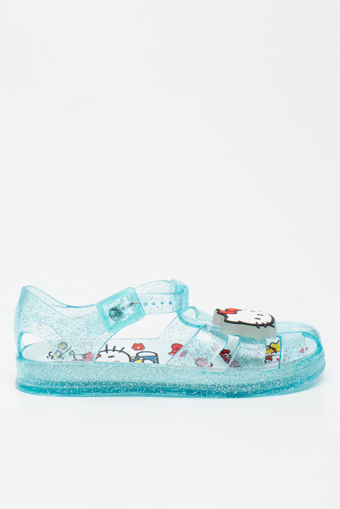 Blue Hello Kitty Light Up Jelly Sandals (1)