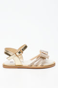 Gold Diamante Bow Sandals (1)