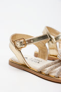 Gold Diamante Bow Sandals (3)