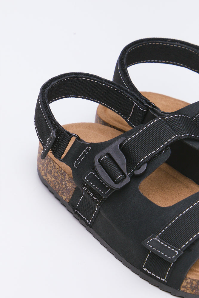 Black Utility Sandals (3)