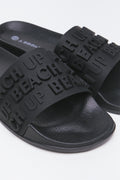 Black 3D Lettering Rubber Slides (2)