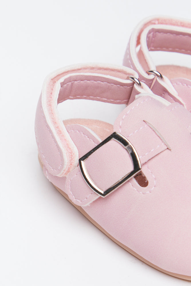 Pink Infants Closed Toe Mules (3)