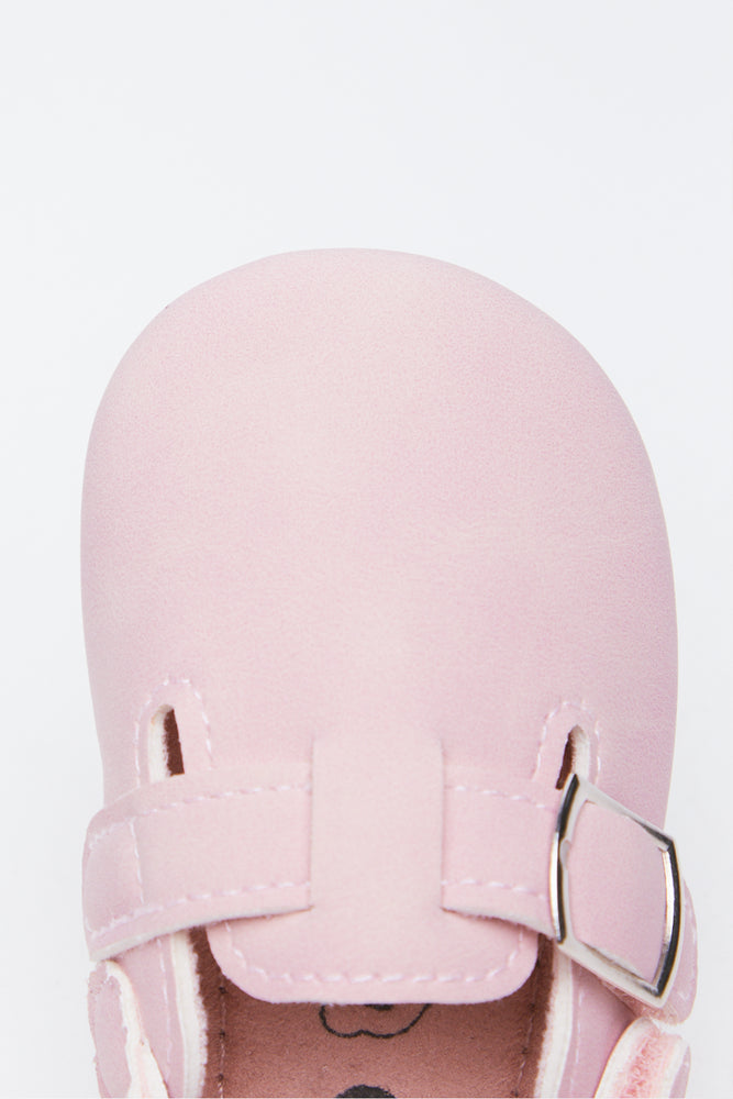 Pink Infants Closed Toe Mules (4)