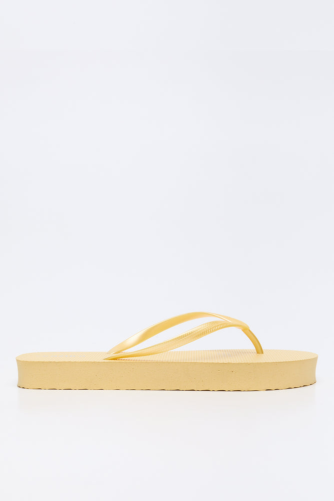 Yellow Platform Flip Flops (1)
