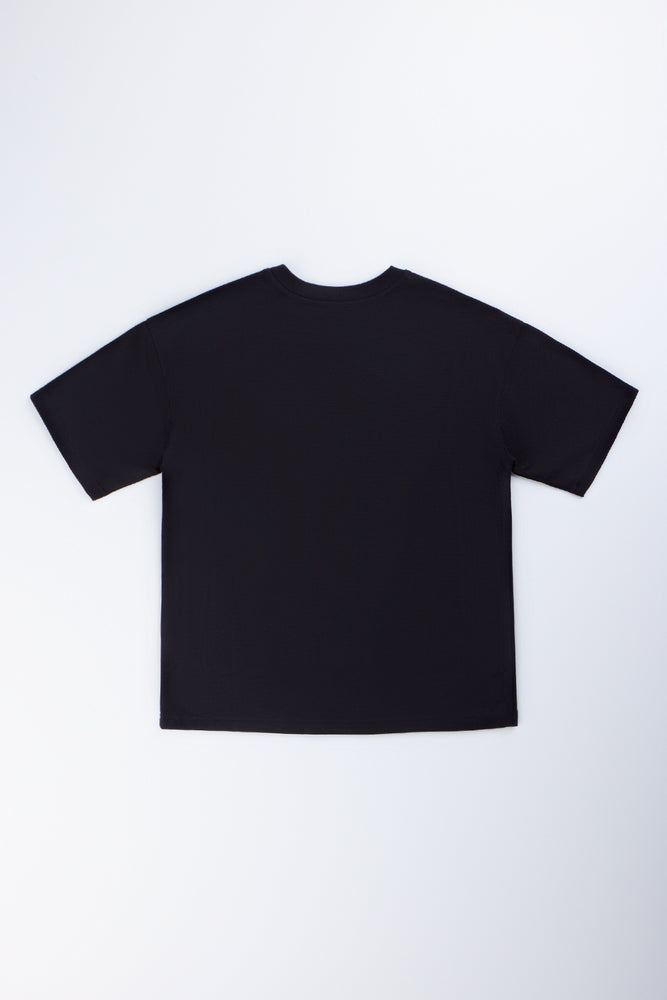 Black Ottoman Texture T-Shirt (2)