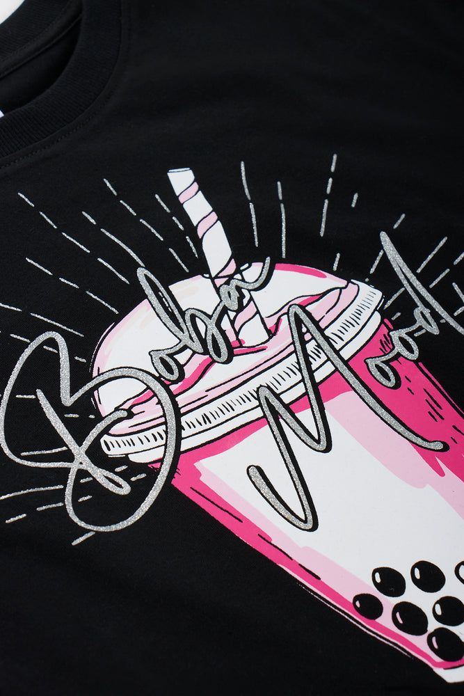 Black Boba Graphic Boxy T-Shirt (1)