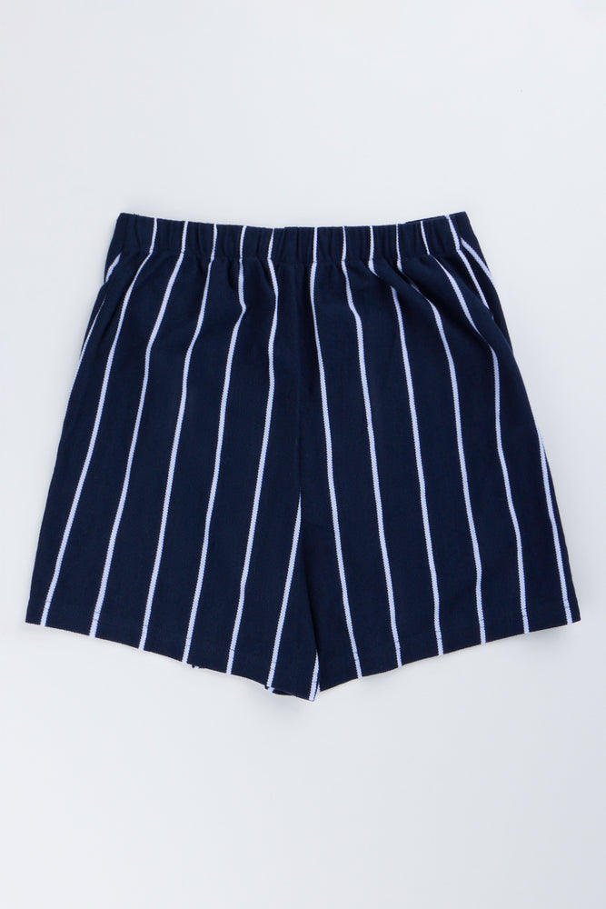 Navy White Striped Bow Skort (2)