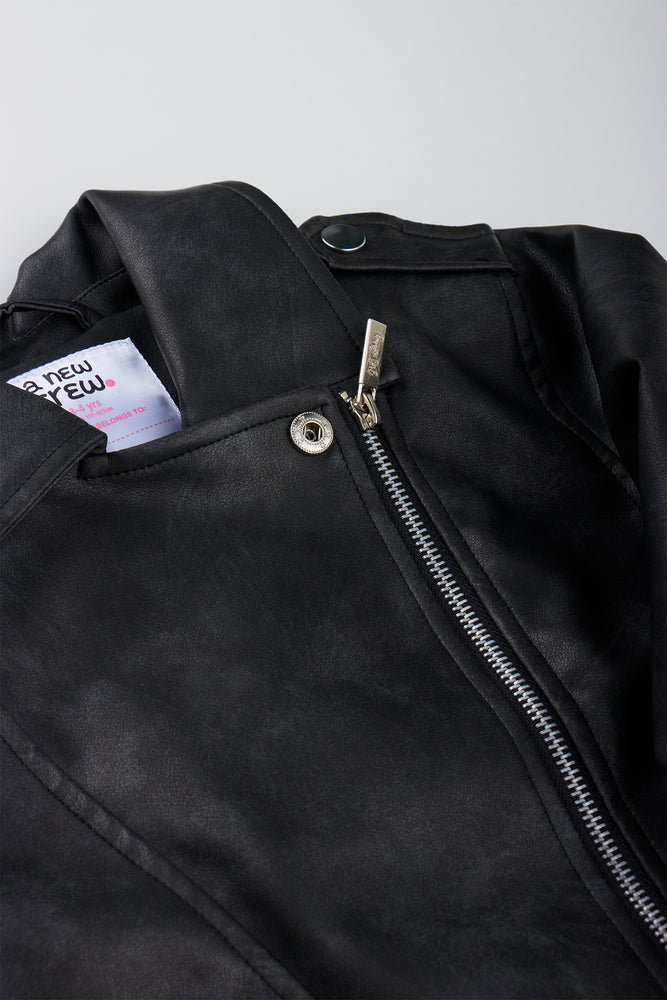 Black Faux Leather Jacket (1)