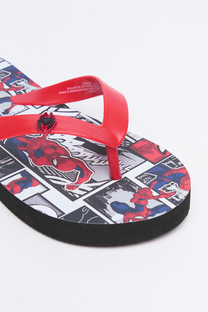 Spider-Man Comic Print Flip Flops (1)