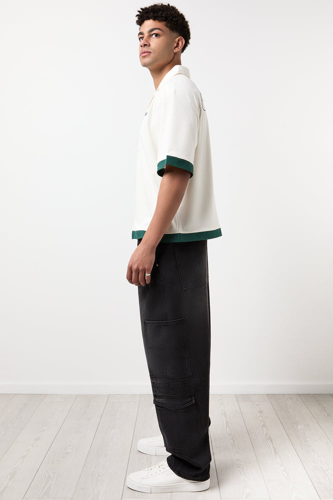 White Cropped Knit Shirt (1)