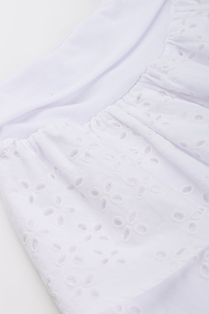 White Anglaise Ra Ra Skirt (1)