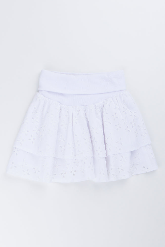 White Anglaise Ra Ra Skirt (2)