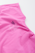 Pink Side Ruched Aline Dress (1)