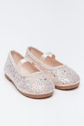 Silver Glitter Ballet Pumps