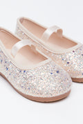 Silver Glitter Ballet Pumps (2)