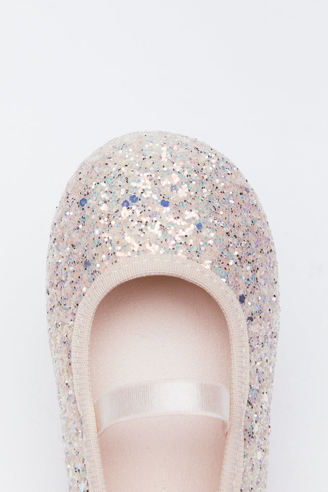 Silver Glitter Ballet Pumps (4)