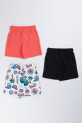 3 Pack Casual Fleece Shorts (2)