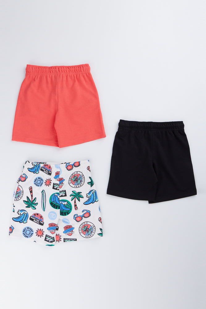 3 Pack Casual Fleece Shorts (2)