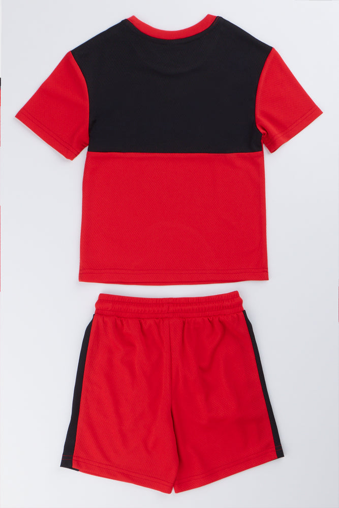 Red Sporty T-Shirt Set (2)