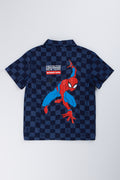 Spider-Man Checkered Denim Shirt (2)