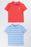 2 Pack Red & Striped Golfer