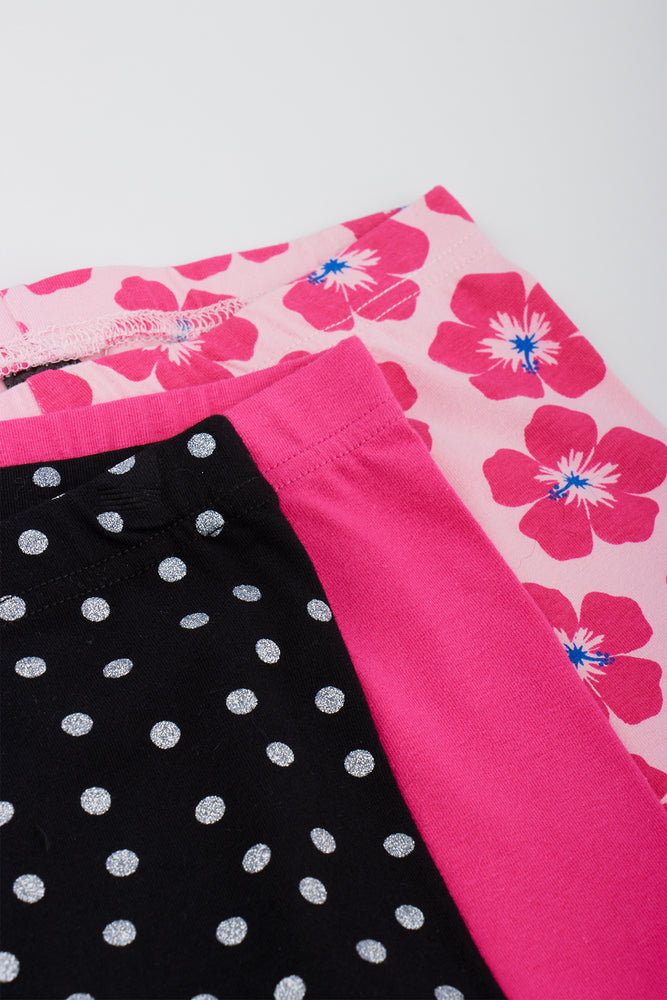 3 Pack Printed Cycle Shorts (1)