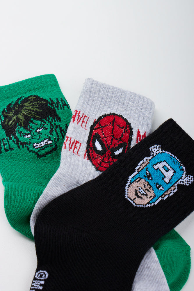 3 Pack Marvel Avengers Socks (1)