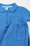 Textured Golfer & Shorts Set (1)