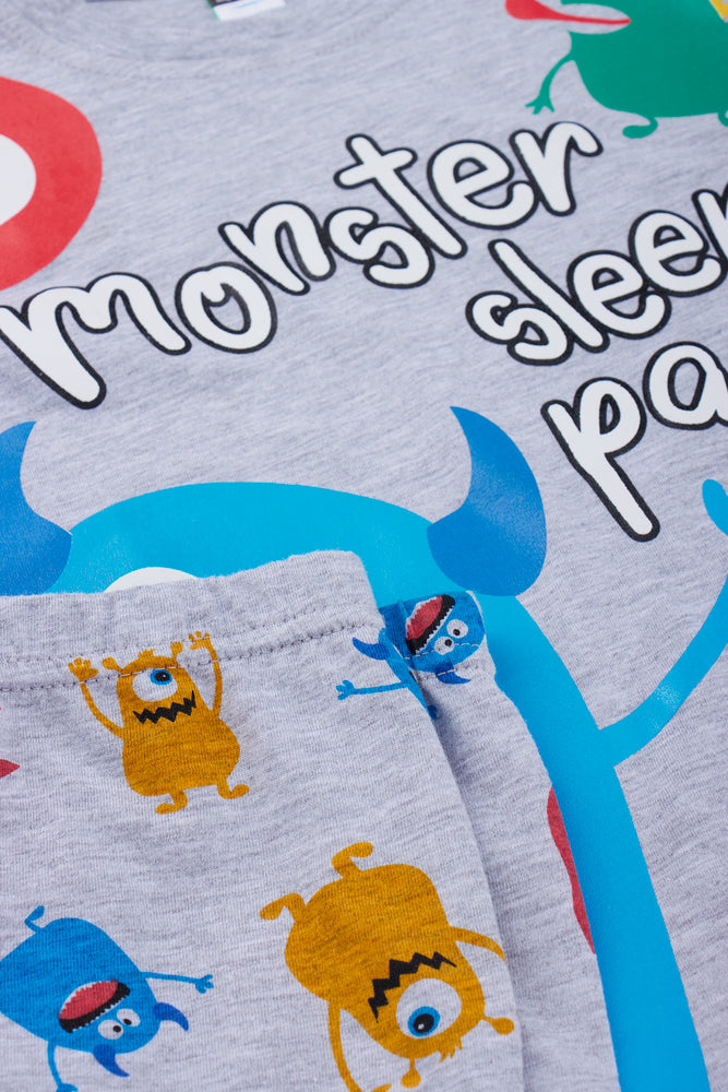 Grey Monster Sleep Pyjama Set (1)