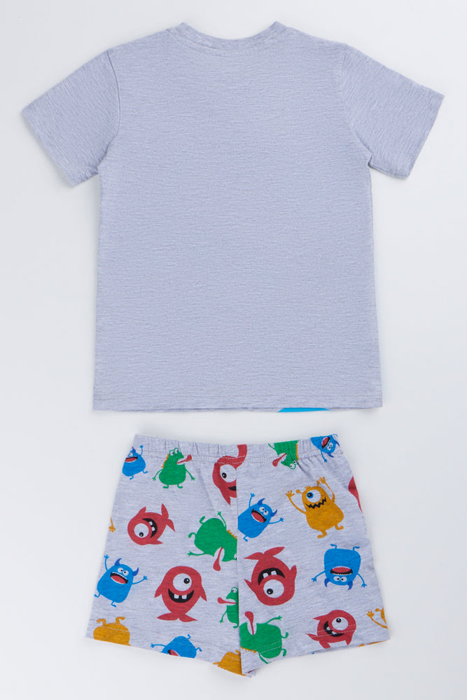 Grey Monster Sleep Pyjama Set (2)