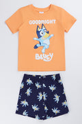 Orange Bluey Short Sleeve Pyjama Set