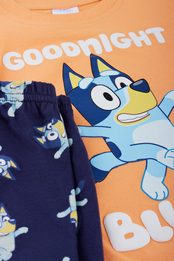 Orange Bluey Short Sleeve Pyjama Set (1)