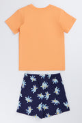 Orange Bluey Short Sleeve Pyjama Set (2)