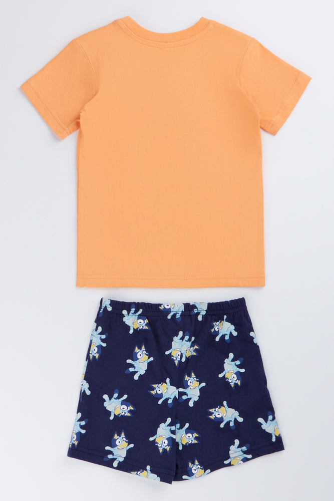 Orange Bluey Short Sleeve Pyjama Set (2)