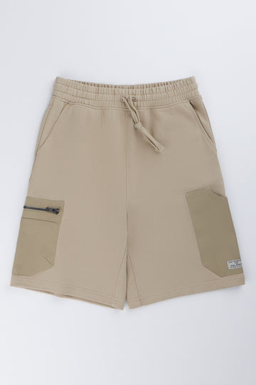 Taupe Utility Cargo Shorts