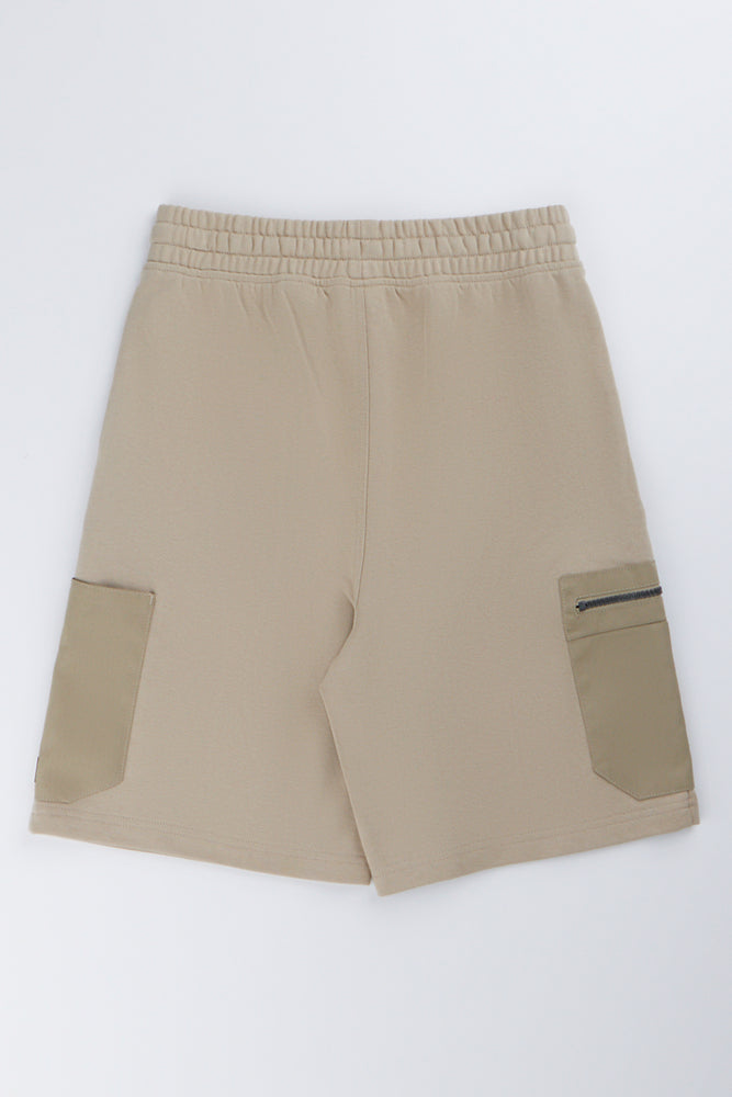 Taupe Utility Cargo Shorts (2)