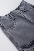 Grey Denim Cargo Pants (1)