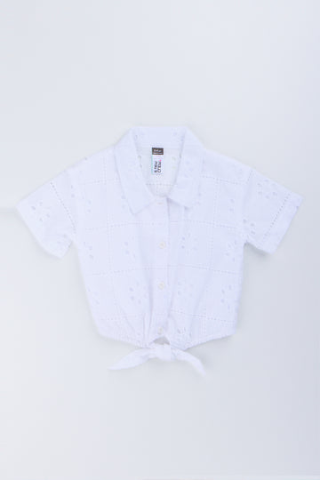 White Anglaise Resort Shirt