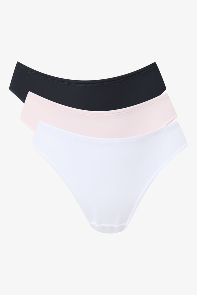 3 Pack Plain Bikini Briefs (1)