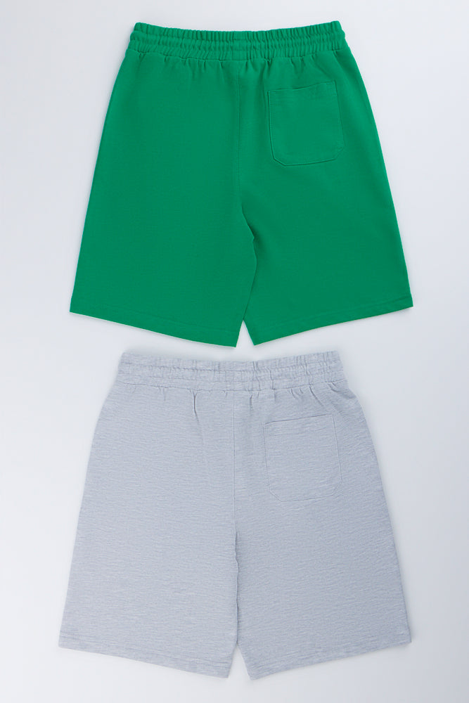 2 Pack Knit Shorts (2)