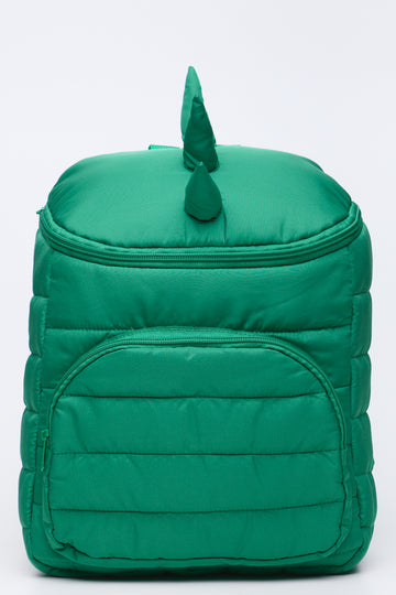 Green Dinosaur Novelty Puffer Backpack