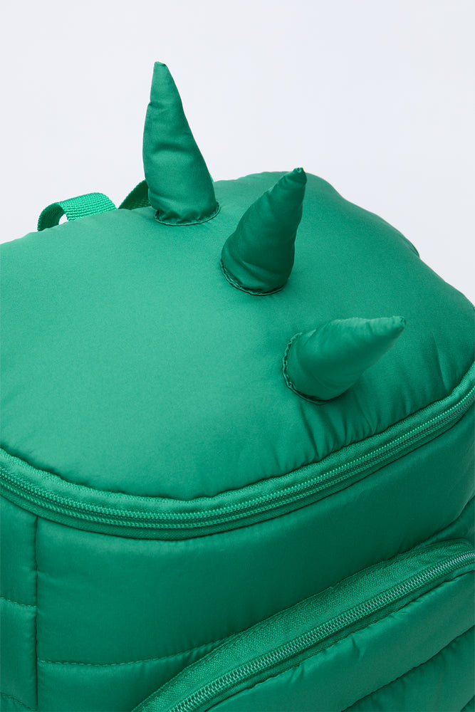 Green Dinosaur Novelty Puffer Backpack (3)